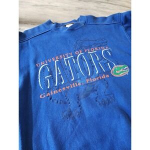 90s Vintage Florida Gators Starter‎ Sweatshirt Pullover Large Print Medium